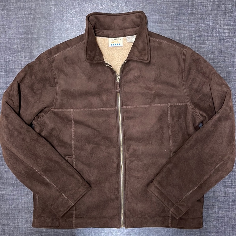 10,000 ft Above Sea Level Vintage Faux Fur Suede Jacket